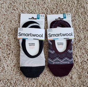 NWT! 2 PAIR SMARTWOOL NO- SHOW SOCKS - M